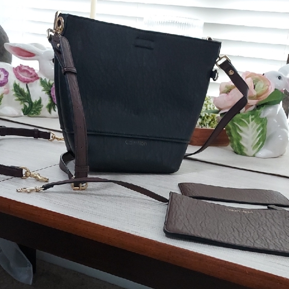 Calvin Klein Two-Tone Crossbody Bag